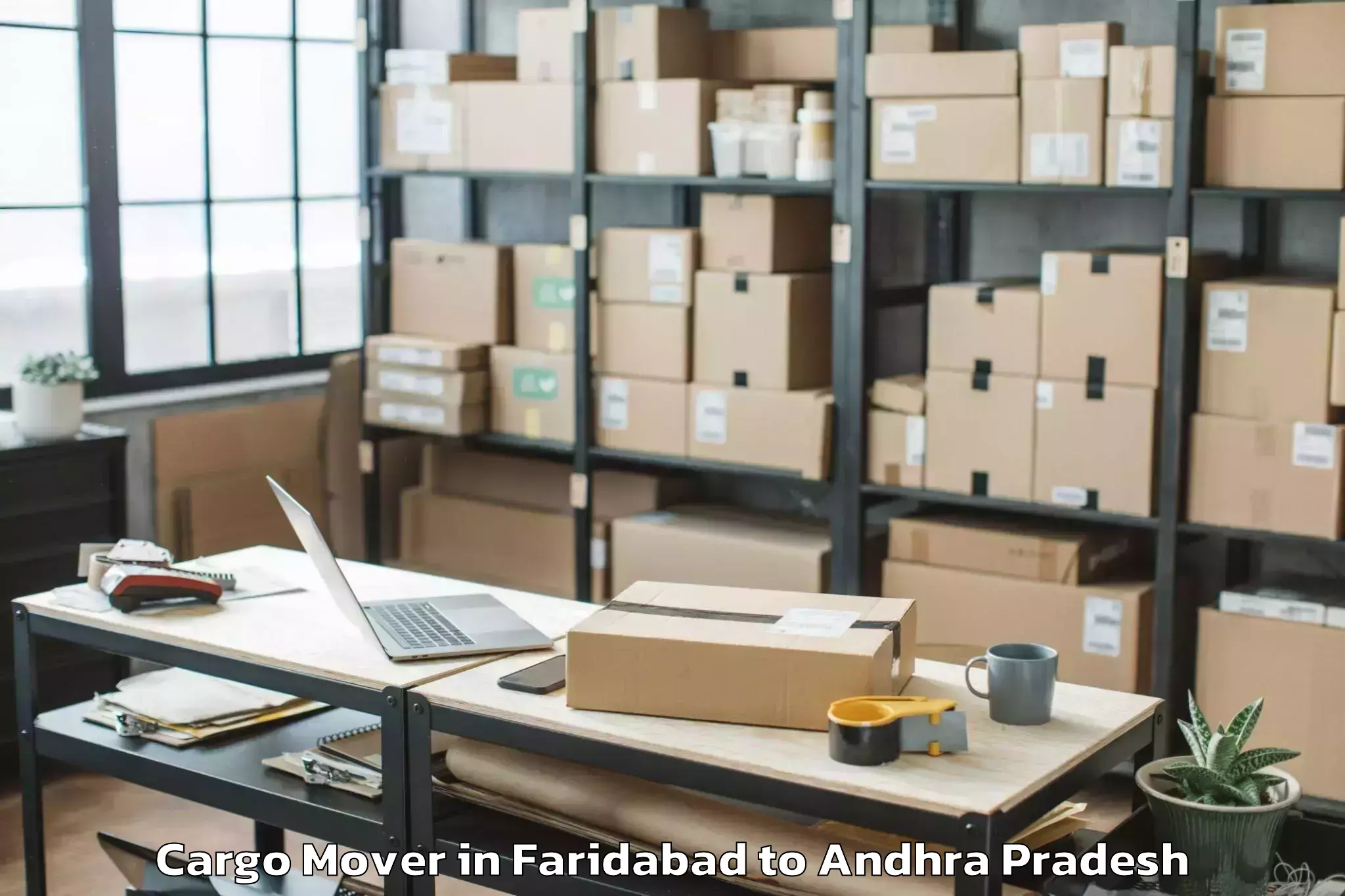 Quality Faridabad to Pagidyala Cargo Mover